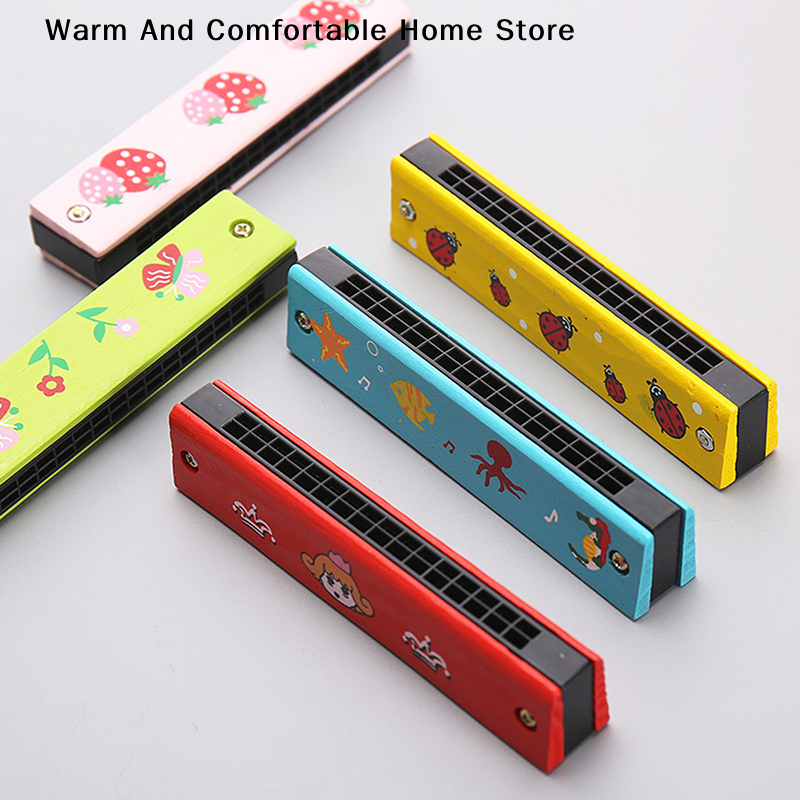 Musical Instrument Blow - Wooden Harmonica for Children Toys Musical