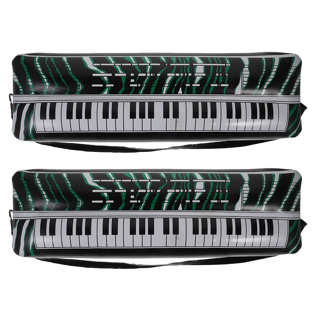 Musical Instrument Blow - 2Pcs Inflatable Toddler Piano Hippo Blow
