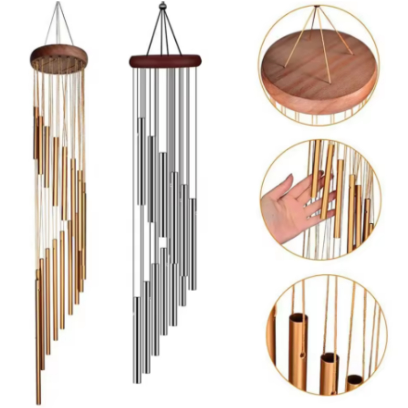 Wind Chime Tubular - Wind Chimes - Aluminum Alloy, 6/12
