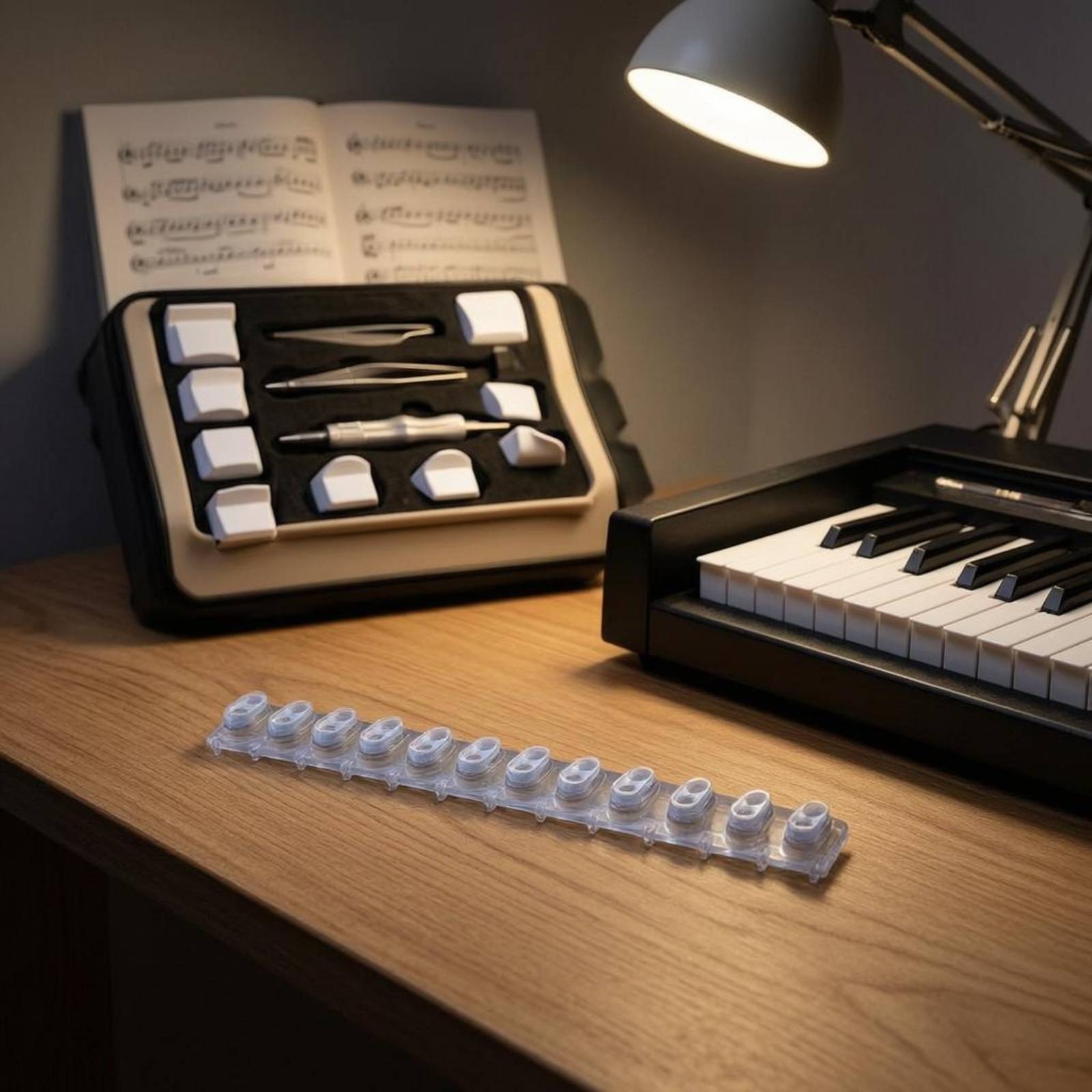 Musical Instrument No Touch - Conductive Rubber Strip Rounded Domes Keyboard