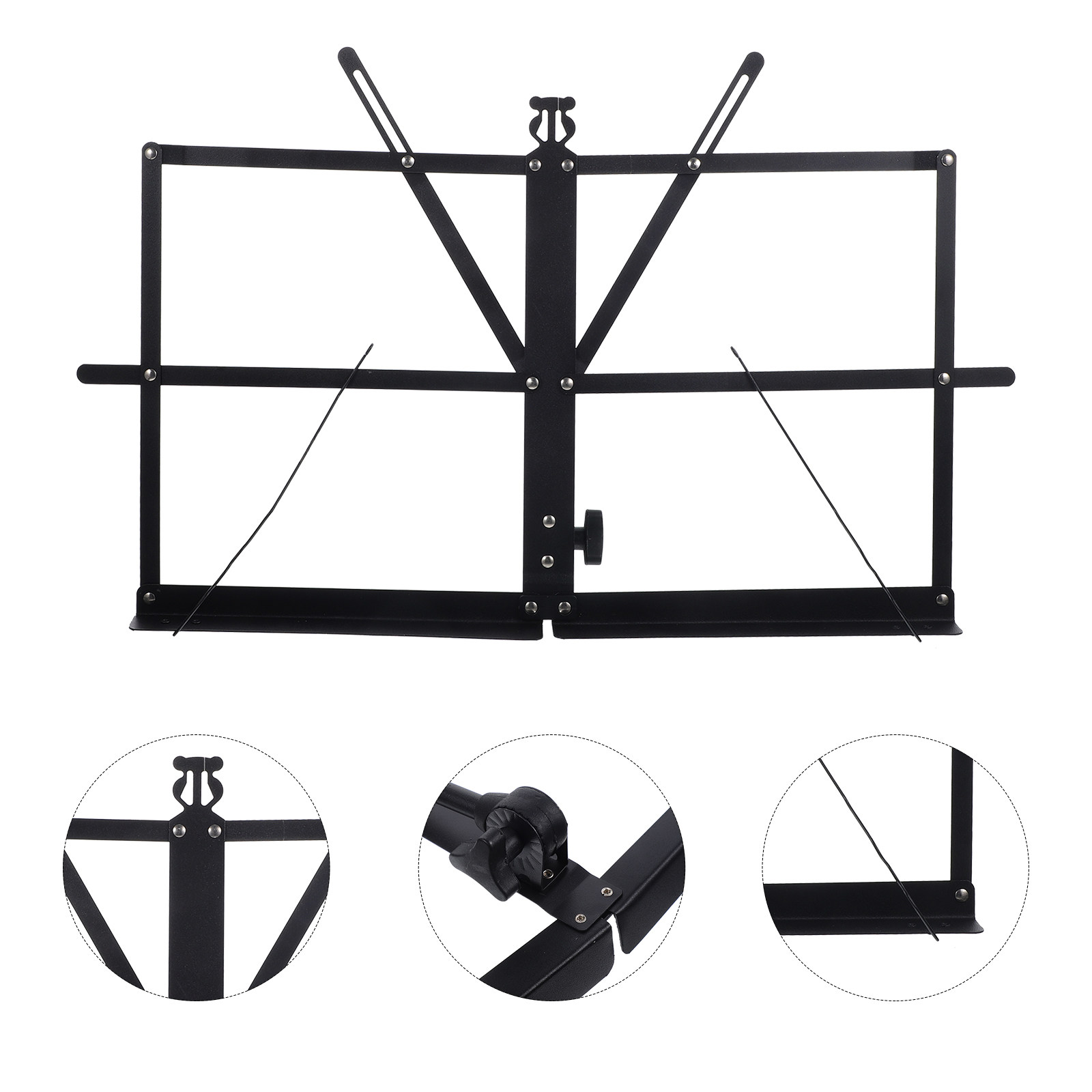 Musical Instrument Book - Portable Adjustable Music Stand Foldable Desktop