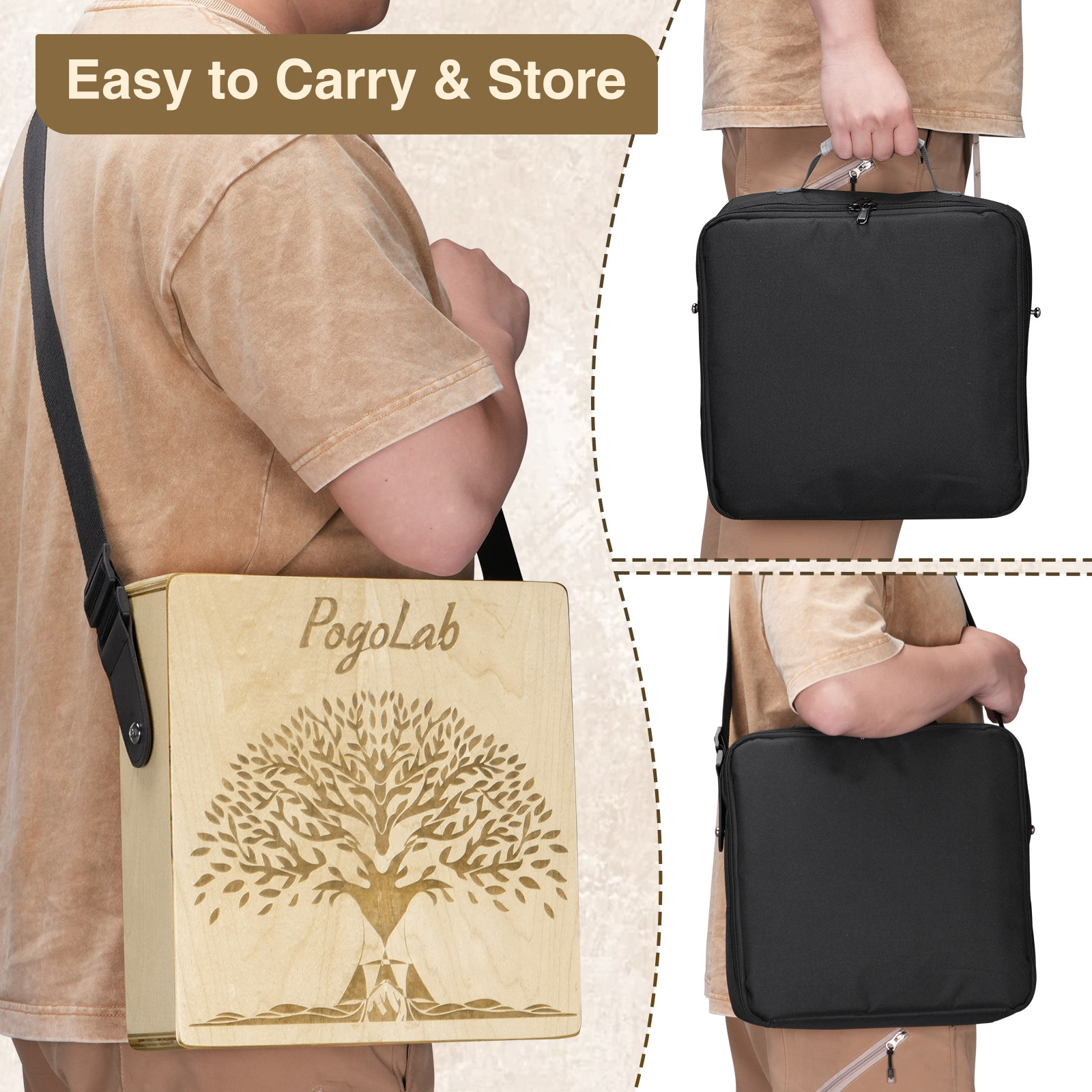 Pogolab Portable Cajon with Sn – Cajon Box Drum recenzja i cena