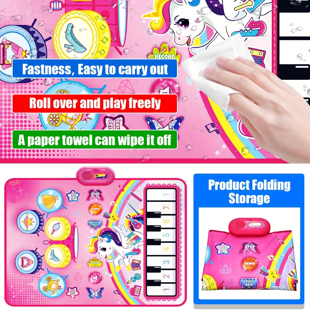3 In 1 Music Sensory Play Mat  – Musical Instrument No Touch recenzja i cena