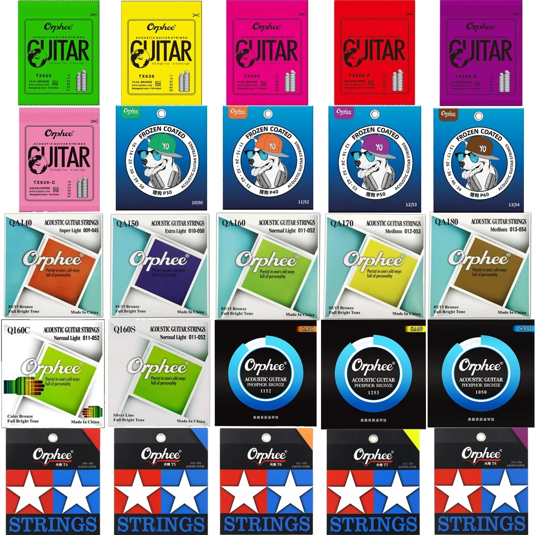 Orphee Acoustic Guitar Strings – Musical Instrument Strings recenzja i cena