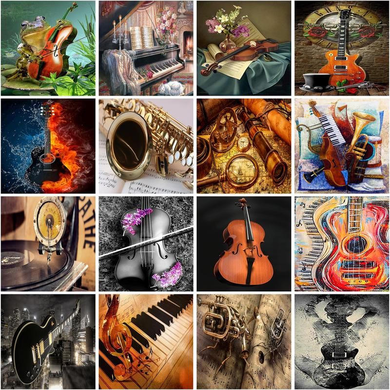 GATYZTORY Diamond Mosaic Music – Musical Instrument Painting recenzja i cena