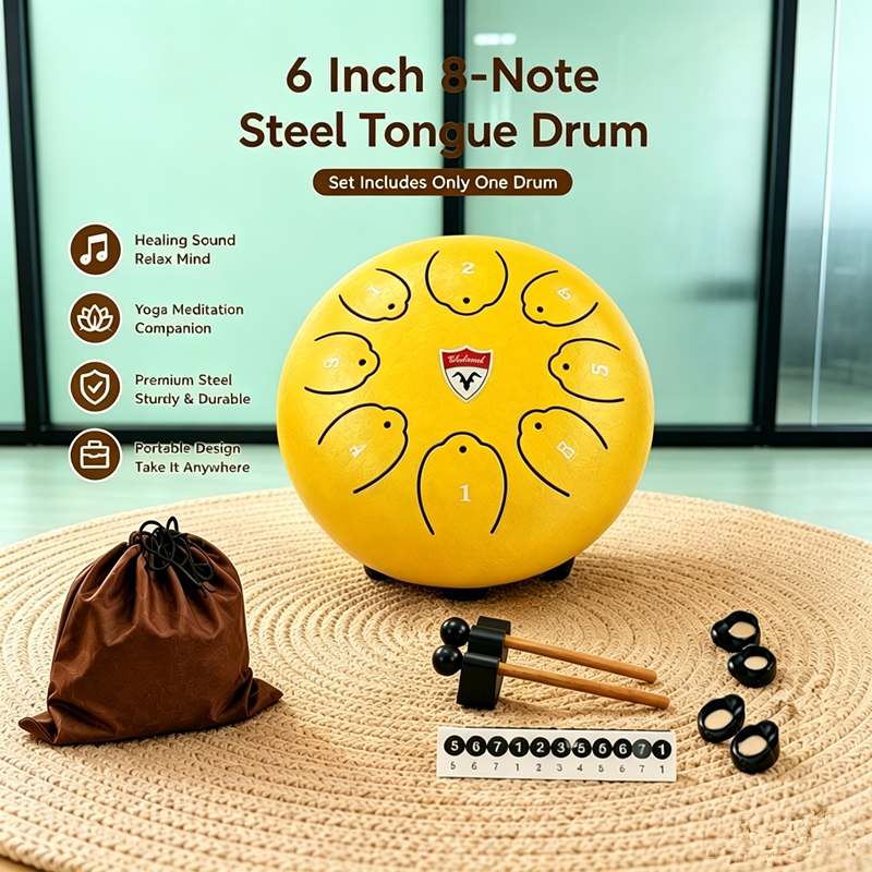 Steel tongue drum,6 Inch 8 Not – Musical Instrument Book recenzja i cena