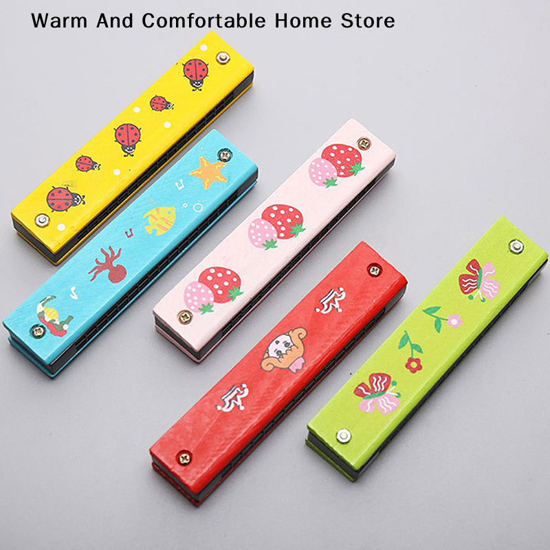 Wooden Harmonica for Children  – Musical Instrument Blow recenzja i cena