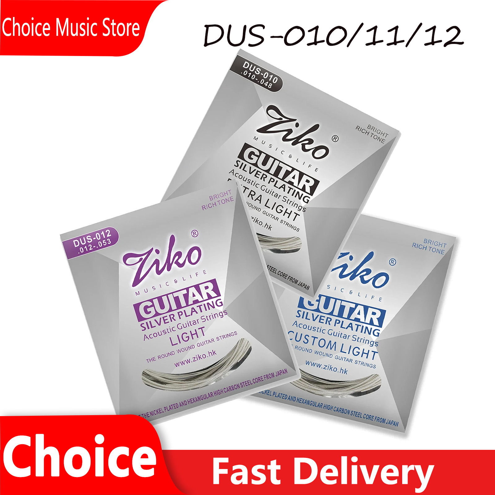 Ziko Acoustic Guitar Strings S – Musical Instrument Strings recenzja i cena
