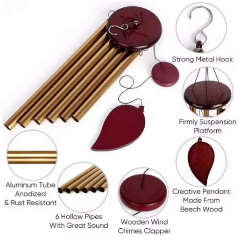 Wind Chimes - Aluminum Alloy,  – Wind Chime Tubular recenzja i cena