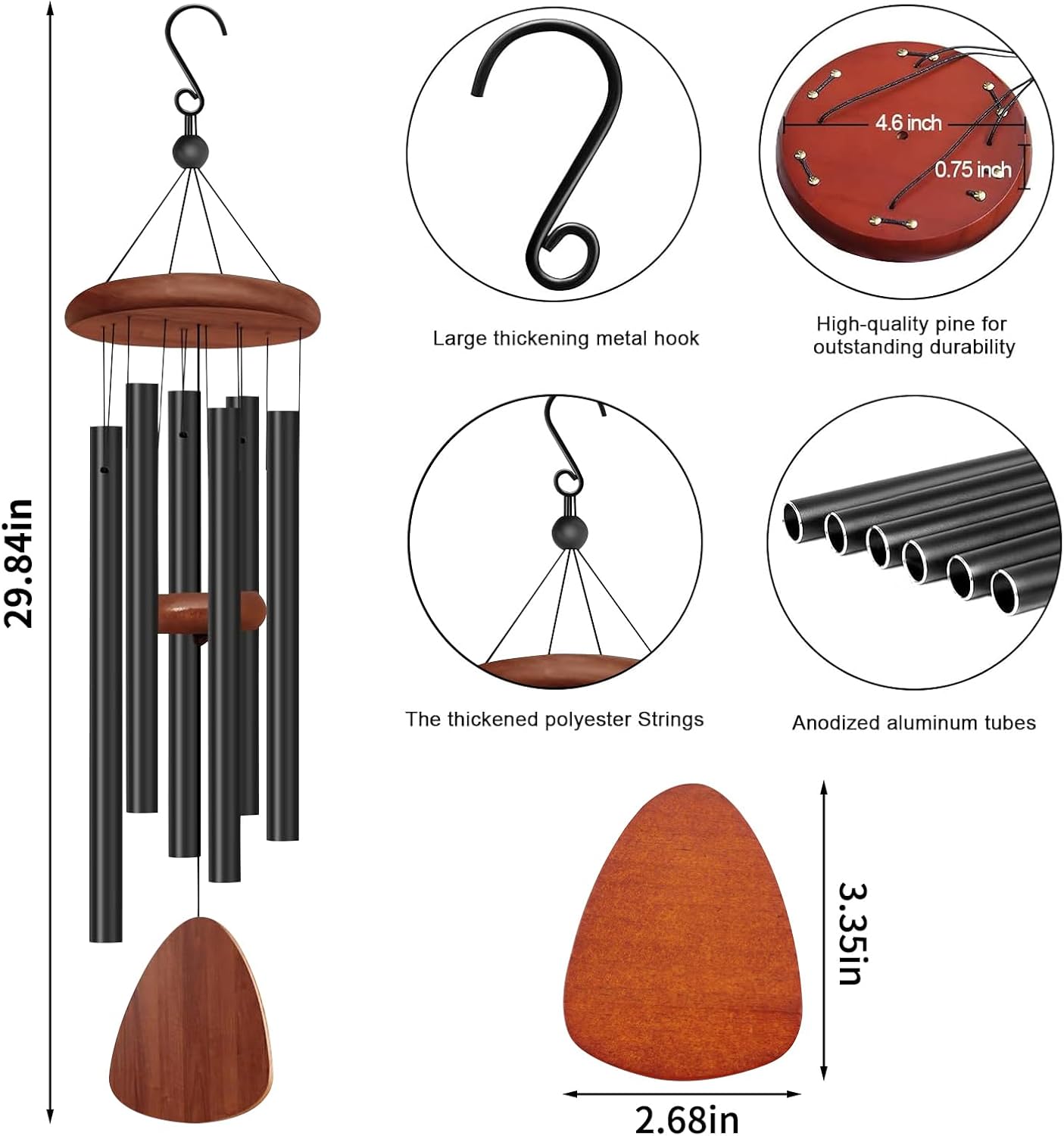 28 Inch WindChimes Outdoor wit – Wind Chime Tubular recenzja i cena
