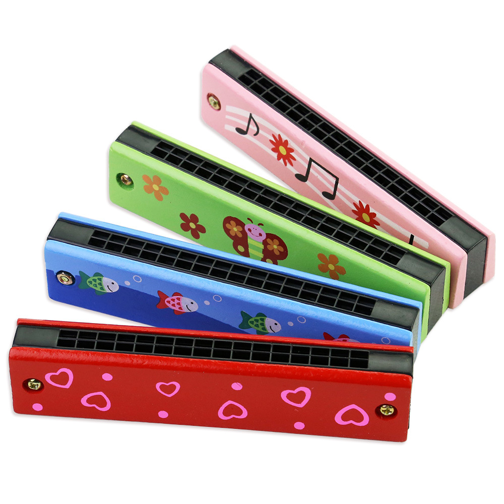 Children's Harmonica, Wooden M – Musical Instrument Blow recenzja i cena