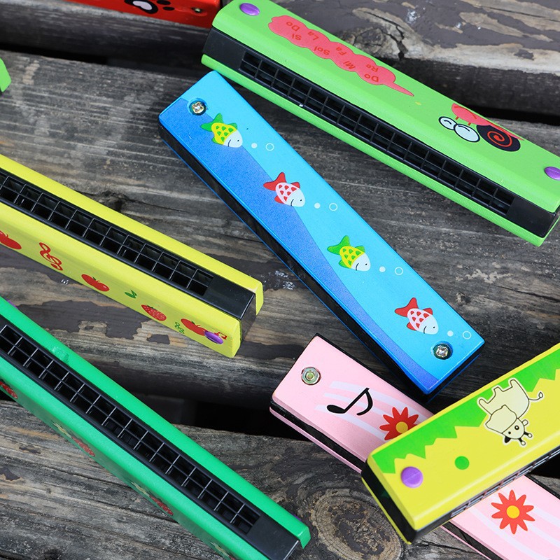 Children's Harmonica, Wooden M – Musical Instrument Blow recenzja i cena