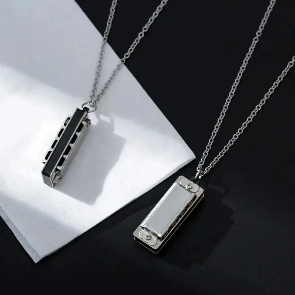 Mini Harmonica Necklace Men an – Musical Instrument Blow recenzja i cena