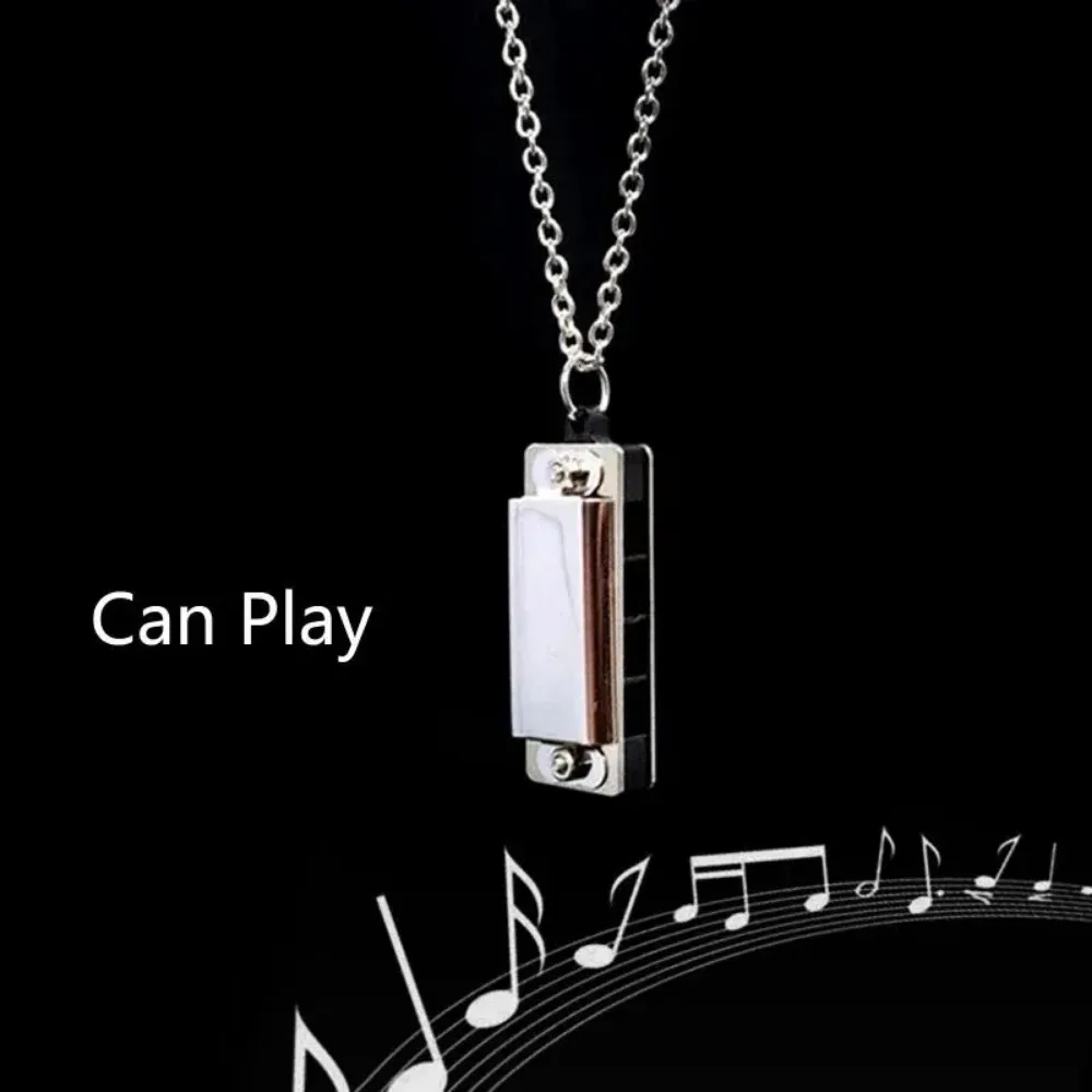 Mini Harmonica Necklace Men an – Musical Instrument Blow recenzja i cena