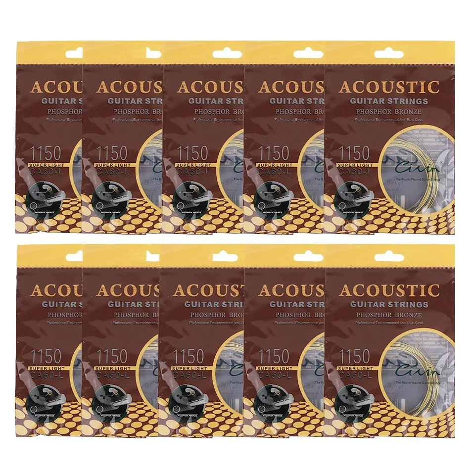 Gearlly 10 Sets Acoustic Guita – Musical Instrument Strings recenzja i cena