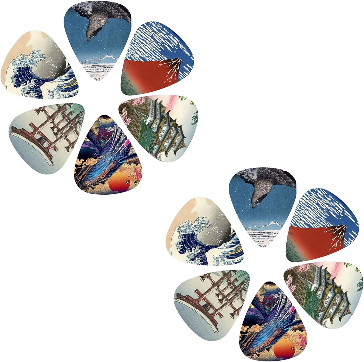 New 12pcs/set  Guitar Picks -  – Musical Instrument Painting recenzja i cena