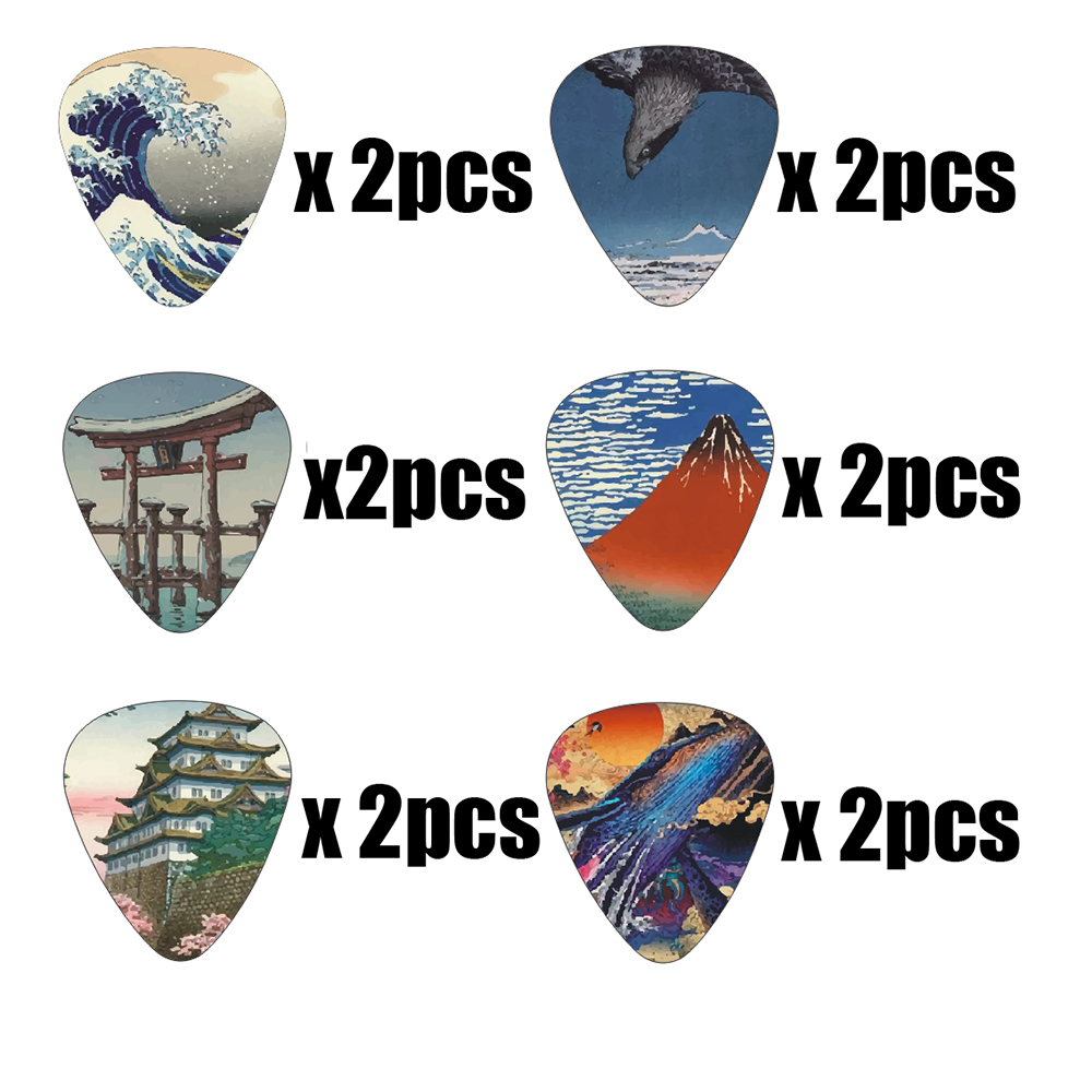 New 12pcs/set  Guitar Picks -  – Musical Instrument Painting recenzja i cena
