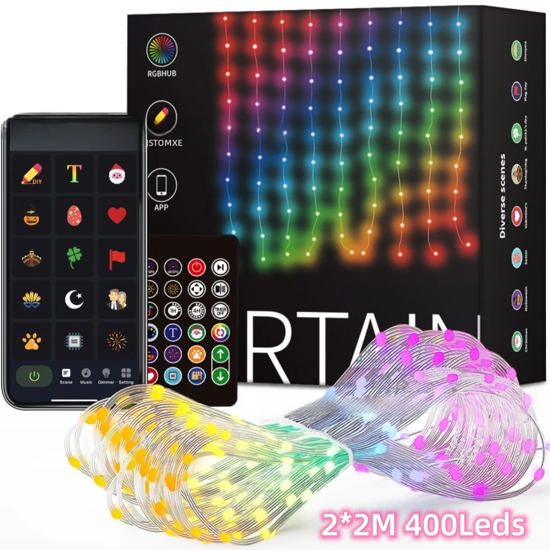 USB Smart APP Animated Curtain – Musical Instrument Painting recenzja i cena