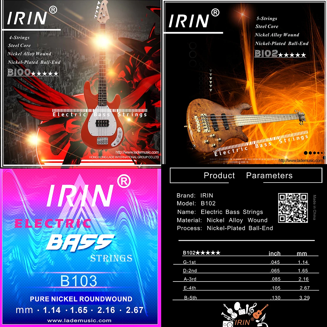 IRIN Electric Bass Strings Pro – Musical Instrument Strings recenzja i cena