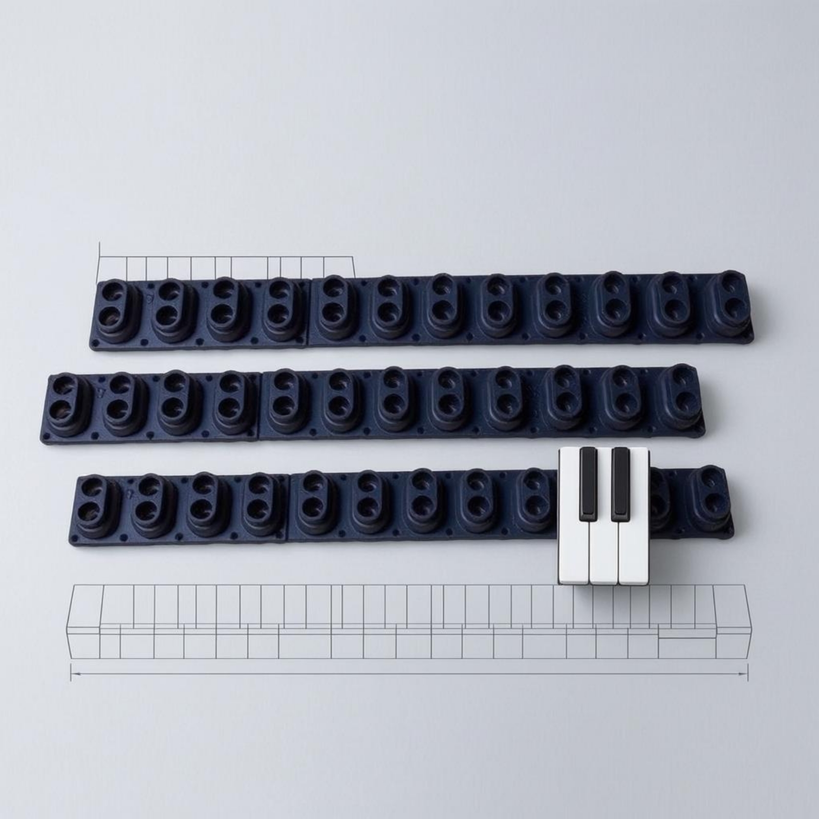 Piano Key Touch Pad Replacemen – Musical Instrument No Touch recenzja i cena