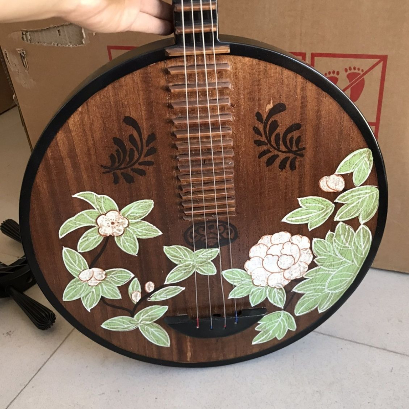 Solid Wood Pipa Chinese Tradit – Musical Instrument Painting recenzja i cena