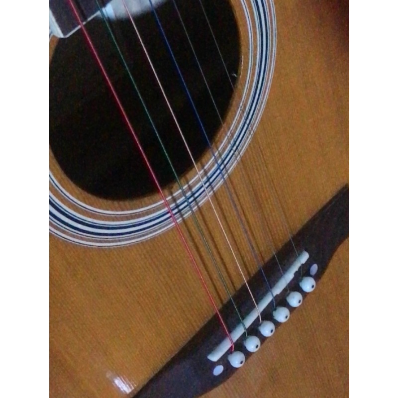 Wooden Acoustic Guitar Second  – Musical Instrument Strings recenzja i cena