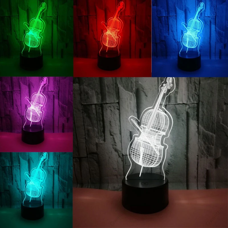 3D Illusion Night Light Led US – Musical Instrument No Touch recenzja i cena