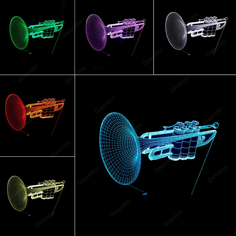 3D Illusion Night Light Led US – Musical Instrument No Touch recenzja i cena
